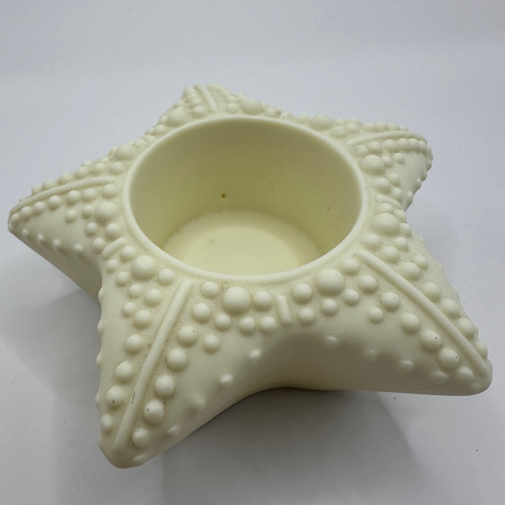 4/$25 PartyLite Set Of 3 Sea Shell Tea Light Candle Holders Starfish Ivory Cream - Picture 9 of 9